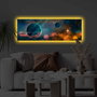 Wallity Cuadro Decorativo Iluminado con LED 30x90 cm Multicolor